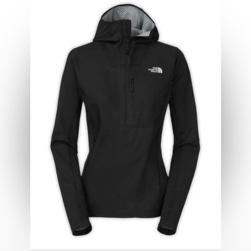THE NORTH FACE WOMENS L OR M FUSEFORM DOLOMITI 1/4 HOODED JACKET
